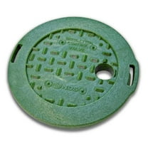 NDS 107C 6 in. Round Irrigation Valve Cover - Black - 6 in.