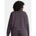 thumbnail image 3 of Avia Women's and Women's Plus ScubaKnit Quarter Zip Pullover, Sizes XS-4X, 3 of 6