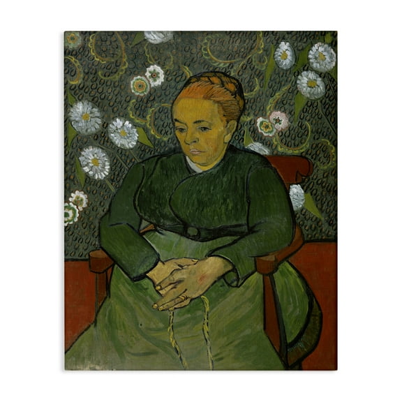 Stupell Industries Van Gogh Madame Ruolin People Painting Wrapped Canvas Art Print Wall Art, 16 x 20