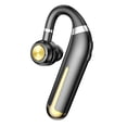 thumbnail image 2 of Auricular Bluetooth con micrófono Estéreo ligero V5.2 para la oreja IPX7 Auricular inalámbrico impermeable para Android Trucker Laptop Teléfono Negro Sunnimix Auricular Bluetooth, 2 of 8
