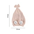 thumbnail image 2 of Absorbent Dry Hair Cap Head Towel Wraps for Girl Women, 2 of 5