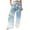 Blue 01, variant on Wide Leg Cotton Pants for Women with Pockets Fashion Floral Graphic Print Drawstring Palazzo Lounge Beach Sweatpants (5XL, Blue 01)