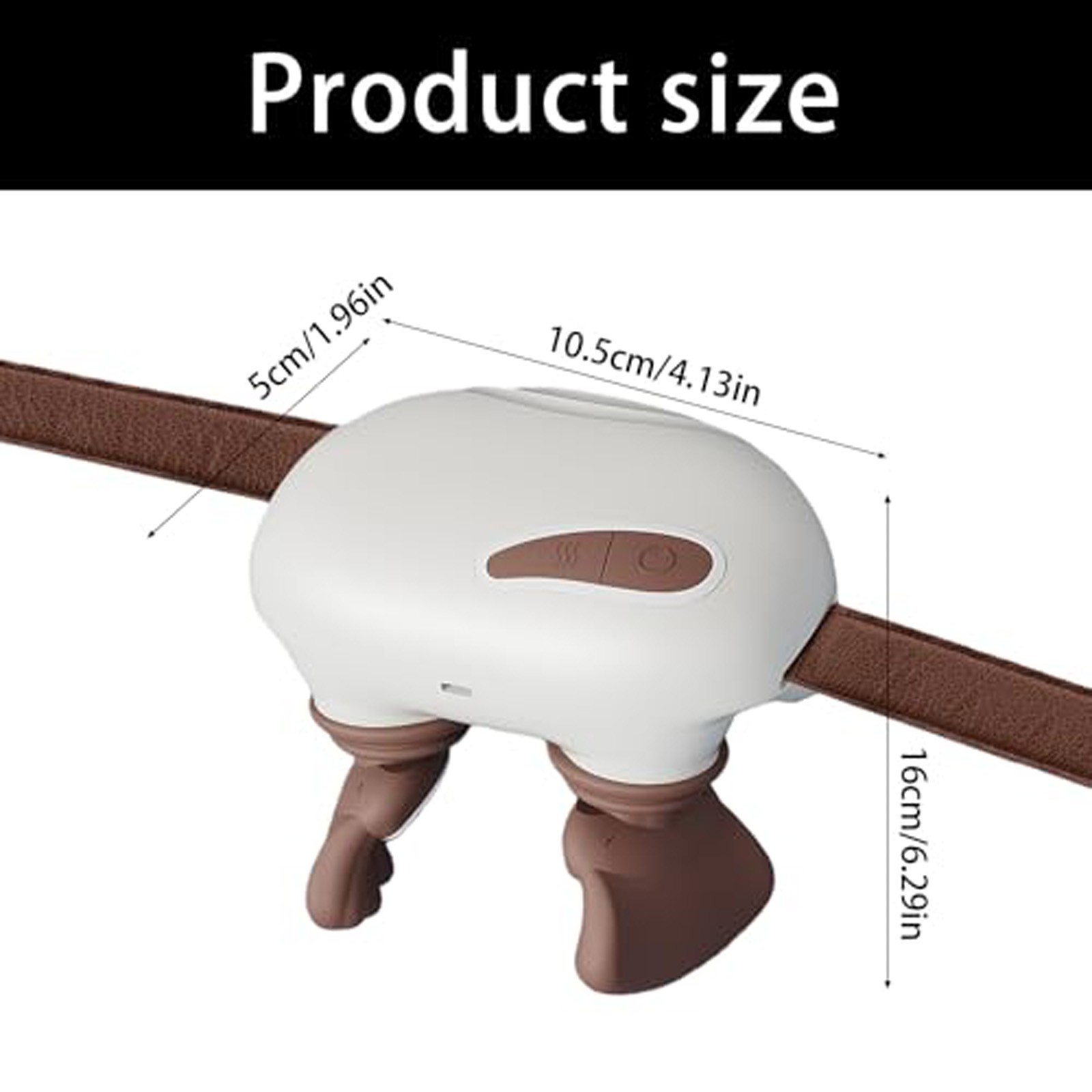 4D Neck and Shoulder Massager, Heat Wireless Deep Tissue Kneading Massage Pillow, Simulating Human Hands Dual Heat Settings, Ergonomic Palm Curve, Protable Design for Home Office Travel