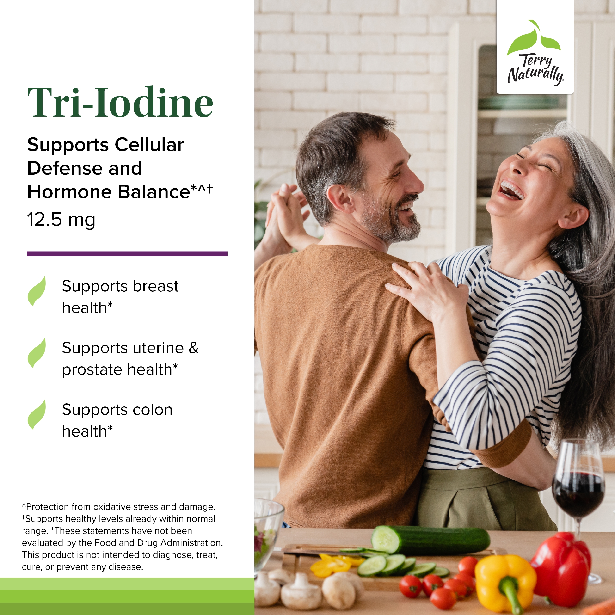 Terry Naturally Tri-Iodine - 12.5mg, 90 Capsules (Pack of 2)