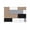 Brown Gray Black, variant on Burnt Orange Black Grey Sun Shade Sail 6.5'x10' Rectangle Outdoor Shade Canopy, Modern Irregular Geometric Abstract Porch Shades Outdoor Sun Blocking Screen, Sunshade Cloth Covers for Patio/Deck