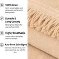 thumbnail image 4 of Expobazaar Throw Blanket | Linen Woven Throws with Fringe | 52X68", 4 of 4