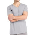 thumbnail image 5 of Fishers Finery Men's Classic V Neck Micro Modal T Shirt| Extra Length (Sky, L), 5 of 5