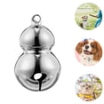 thumbnail image 3 of Shisuyan Gourd Bell Keychain Silver 5Pack 1In, 3 of 8