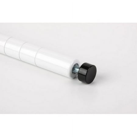 Honey-Can-Do International SHFPOL2-C30 30 in. Chrome Pole with leg levelers - 2pk