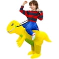 thumbnail image 1 of Disfraz inflable de unicornio y dinosaurio para niños, ropa divertida y bonita para niños y niñas, trajes de fiesta de actuación de Navidad y Halloween, 1 of 1