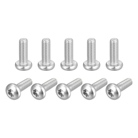 

M6x18mm Torx Security Machine Screws 20 Pack 316 Stainless Steel Pan Head Tamper Proof Screw Fasteners Bolts