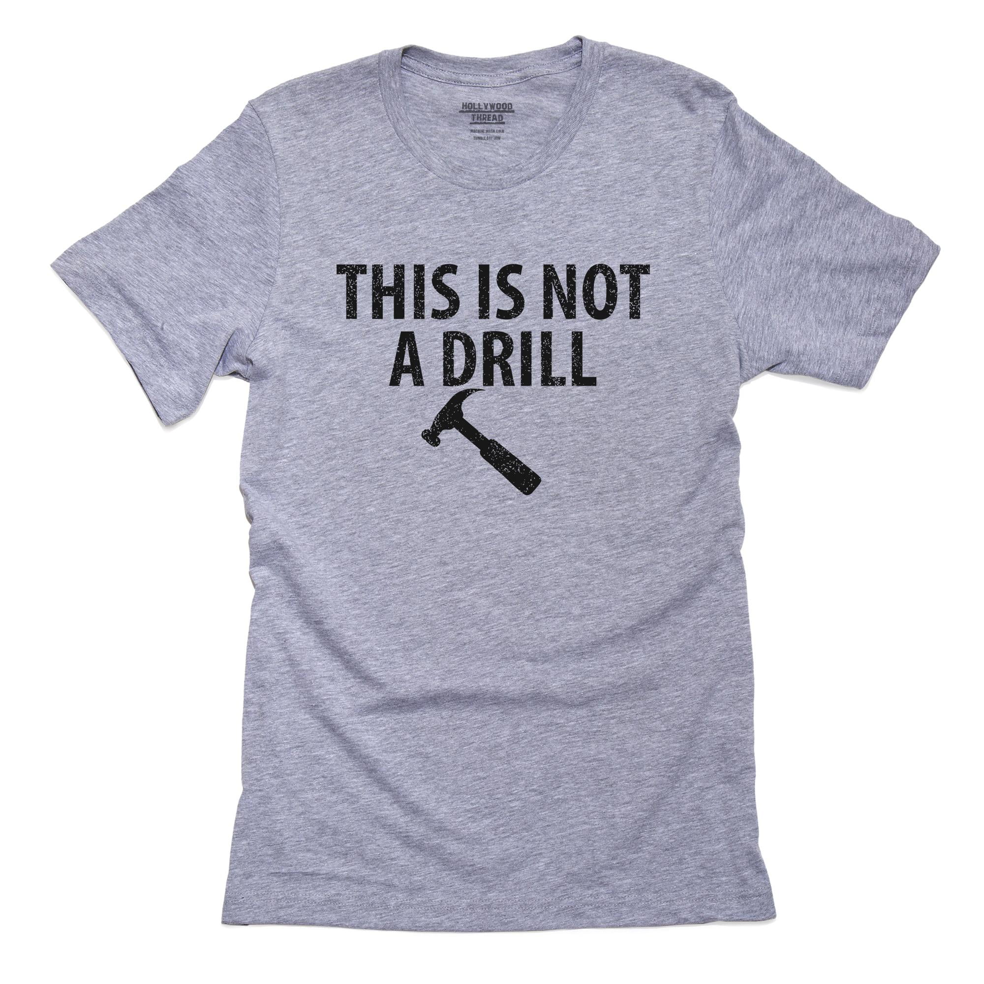 Funny Hammer Sign Men's Grey T-Shirt 