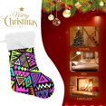 thumbnail image 4 of Coolnut 17.7 Inch Christmas Stockings, 2 PCS Bright Colored Pattern Presonalized Large Stocking Sock for Family Holiday Xmas Party Decorations, 4 of 7