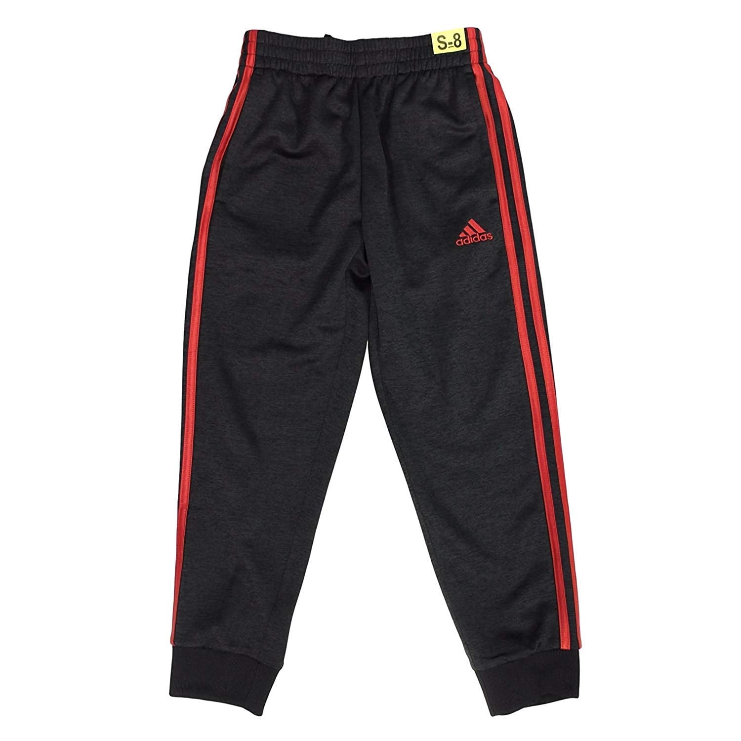 Adidas - Adidas Boys Youth Trainer Athletic Jogger Pant (Black/Red, Small (8)) - Walmart.com