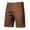 63#Brown, variant on Ftwytp Men's Elastic Waist Cargo Shorts Summer Relaxed Fit Outdoor Work Shorts Athletic Workout Gym Shorts with Multi Pocket