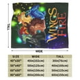 thumbnail image 3 of Wings Of Fire Blanket Fuzzy Plush Bed Blanket Cozy Fluffy Air Condition Quilt For Adults Kids, 3 of 6