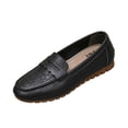 thumbnail image 3 of Domuza Women's Moccasin Loafer – Classic Slip-On with Cushioned Insole, Handstitched Details, and Durable Rubber Outsole for All-Day Comfort Black 7.5（EU-39）, 3 of 6