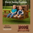 thumbnail image 2 of Outdoor Thick Swing Cushion, Waterproof Porch Swing Pad, 2-3 Seat Outdoor Swing Cushion for Porch, Courtyard, Garden, Backyard, (Darkbrown, 60 x 40 inch), 2 of 7