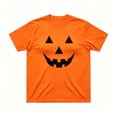 thumbnail image 4 of Bibifish Mens T Shirts Short Sleeve Crew Neck Outline Pumpkin Print Tees Simple Halloween Lightweight Daily Summer Tops, 4 of 4