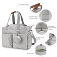 thumbnail image 2 of SPEKSEE Diaper Bag Tote with Pacifier Holder Case for Mom and Dad, Multi-Function Travel Diaper Bag with Adjustable Shoulder Strap and Insulated Pockets, 2 of 7