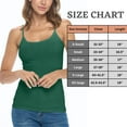 thumbnail image 6 of ACTIVE UNIFORMS Women's Soft and Breathable Cotton Stretch Camisole with Adjustable Strap Tank Top (True Hunter Green, Medium), 6 of 6