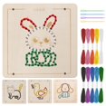thumbnail image 1 of Kit de costura de madera Lacing Toy Montessori para niños de 1 a 4 años, 1 of 8