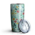 thumbnail image 2 of 20oz Tumbler with Lid and Straw Stainless Boho Florals Steel Vacuum Insulated Water Coffee Tumbler Cup, Double Wall Vacuum Insulated Travel Mug Reusable Tumblers for Ice Drinks, Hot Beverage, 2 of 7