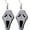 E, variant on Gothic Halloween Theme Acrylic Spooky Ghost Knife Drop Dangle Earrings Resin Thriller Skull Party Festive Costume Personalized Horror Jewelry