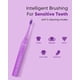 thumbnail image 4 of MySmile Cabezales de Repuesto para Cepillo de Dientes Eléctrico Sónico DY156 para Adultos, 3 Cabezales Seguros para el Esmalte, Color Morado, 4 of 6