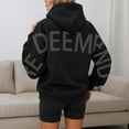 thumbnail image 4 of Womens Back Letter Print Hoodies Fashion Oversize Long Sleeve Loose Hooded Sweatshirt y2k Casual Sweatshirts With Pocket, 4 of 7