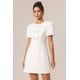 thumbnail image 3 of Vestido Bellabarnetten Minerva con cuello redondo y mangas cortas, 3 of 6