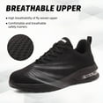 thumbnail image 4 of Furuian Safety Trainers Men's Steel Toe Cap Trainers for Women Lightweight Comfortable Safety Shoes Non Slip & Breathable Work Sneakers with Air Cushion, 4 of 6