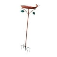 thumbnail image 4 of Baño de pájaros de Metal, regalos para amantes de los pájaros, soporte de hierro fácil de instalar, baño para pájaros con Base de 5 puntas, comedero, 4 of 8