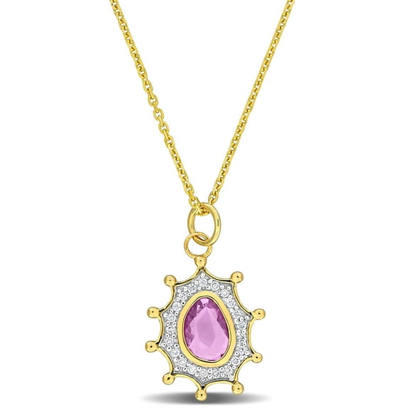 Everly Women's Sapphire 14k Yellow Gold Necklace