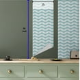 thumbnail image 6 of Ambesonne Retro Peel & Stick Wallpaper for Home, Chevron Snowy Mountaintop, 13"x36", Pale Blue White, 6 of 6