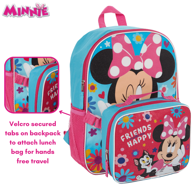 Disney Minnie Mouse Backpack with Lunch Box Set for Girls  display picture 3