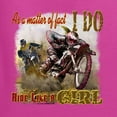thumbnail image 2 of Wild Bobby, Biker Girl t I Do Ride Like A Girl, Cars and Trucks, Unisex Graphic Hoodie Sweatshirt, Fuschia, 3X-Large, 2 of 4
