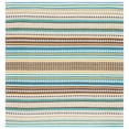 thumbnail image 6 of SAFAVIEH Montauk Kenyon Southwestern Cotton Area Rug, Light Blue/Ivory, 6' x 6' Square, 6 of 9