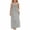a-Grey6726, variant on FINALGANG Girls Kids Solid Color Spaghetti Strap Maxi Dress Gathered Neckline Flowy Casual Summer Dress For Daily Wear Classic Dress