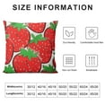 thumbnail image 6 of Nawypu  Throw Pillow Covers Strawberry Themed Square Pillowcase for Home Decor Sofa Car Bedroom Pillow case  2pc, 6 of 6