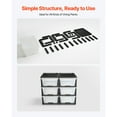 thumbnail image 6 of KFFKFF 100L 6 Storage Drawers, Sturdy Organizer , Clear Storage Bins for Office, Craft Rooms, and Home Organization, 6 of 9