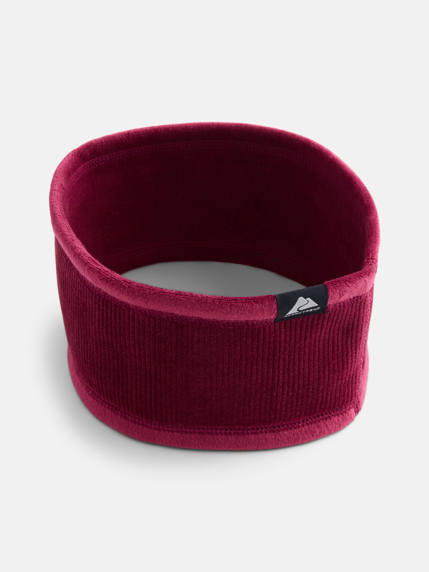 Ozark Trail Women's Reversible Corduroy Headband, Red Pomegranate