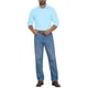 thumbnail image 2 of Camisa de vestir de patrón de negocios de manga larga con botones para hombres Inspire Chic M Azul, 2 of 5
