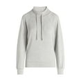 thumbnail image 5 of Scoop Women's and Women's Plus New Scubaknit Funnel Neck Sweatshirt, Sizes XS-4X, 5 of 5