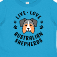 thumbnail image 4 of Inktastic Live Love Australian Shepherds Boys or Girls Toddler T-Shirt, 4 of 5