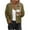 Army Green, variant on Women's Button Front Cardigan Jacket with Long Sleeve and Solid Color for Stylish Layering