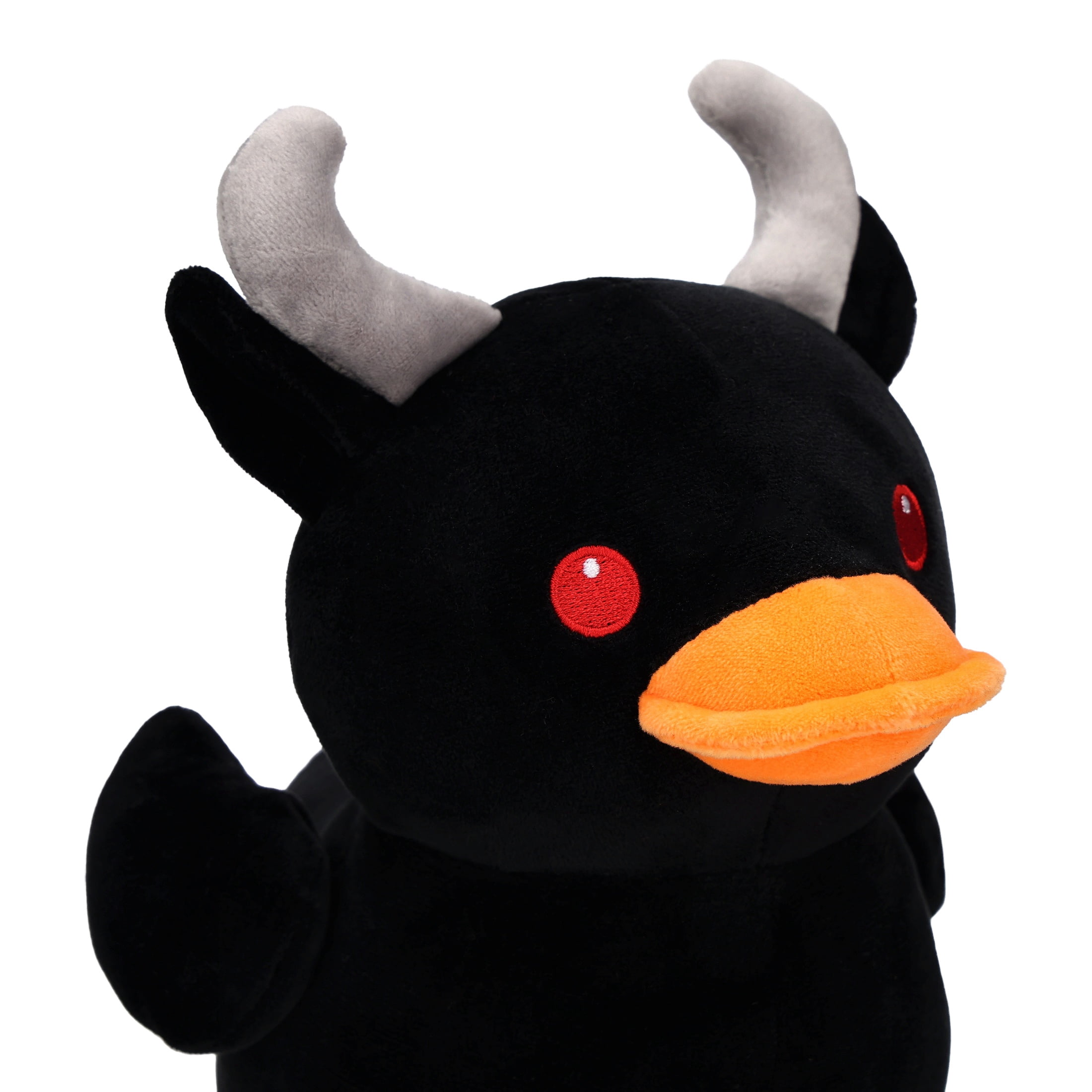 Devil Duck Plush, Black, 8.6", Halloween by Way To Celebrate