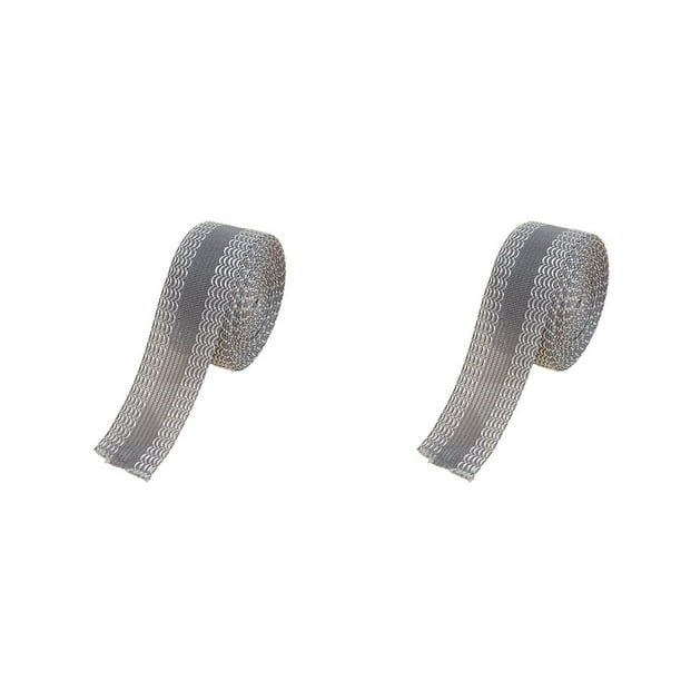 Bewildely Pantalones autoadhesivos de hierro en el borde Poliéster Acortar Ropa Vestido Abrigo Bufanda Hogar DIY Costura para gris 1m Gris 1m 2piezas Bewildely CBP285173