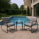 thumbnail image 1 of Juego de Jardin 2 sillones Tipo Mecedoras Con Mesa De Centro Color Gris Oscuro - Muebles Para Exterior, 1 of 8