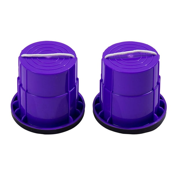 2x zancos de equilibrio zancos para caminar cubos de equilibrio juguetes niños púrpura